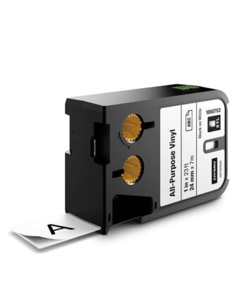 Dymo Xtl 8482  Tape Vinyl   Sort På Hvid   24mm   7m