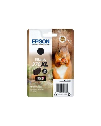 Epson 378  Black Ink Blækpatron Sort