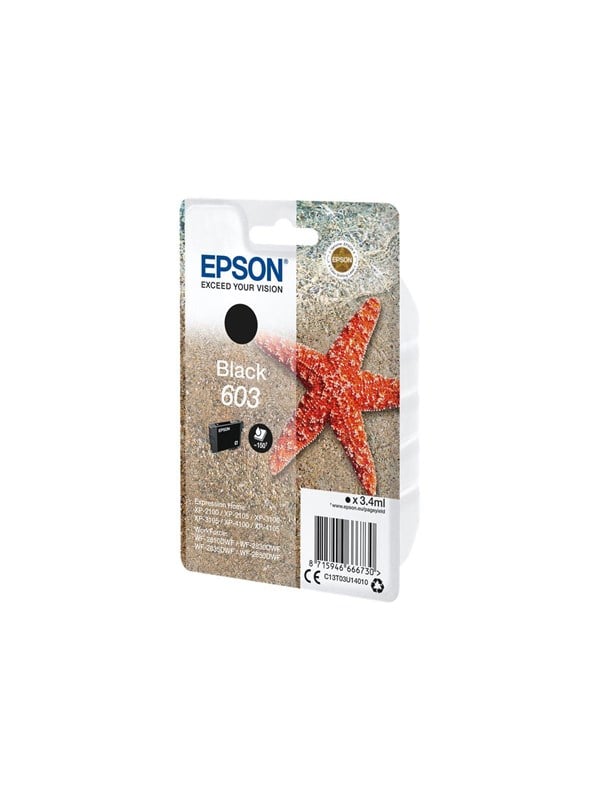 Epson 603 Black Original Ink Cartridge Blækpatron Sort
