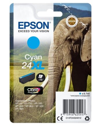 Epson 24  Blækpatron Cyan