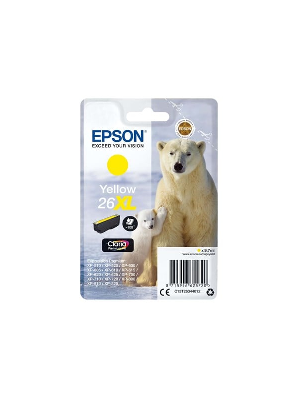 Epson 26 Blækpatron Gul