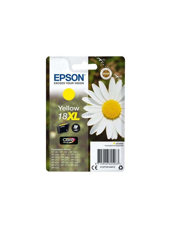 Epson 18 Blækpatron Gul