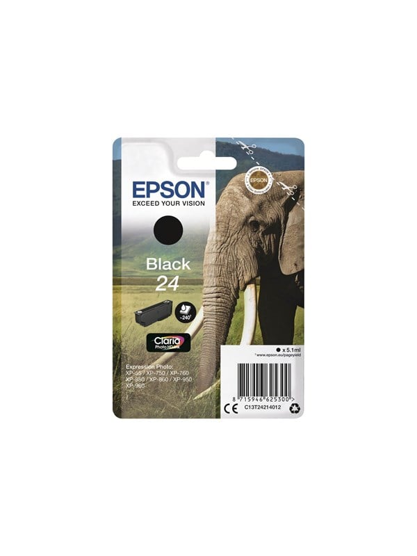 Epson 24 Blækpatron Sort