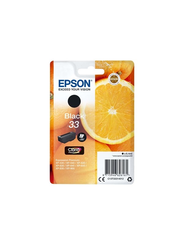 Epson 33 Blækpatron Sort