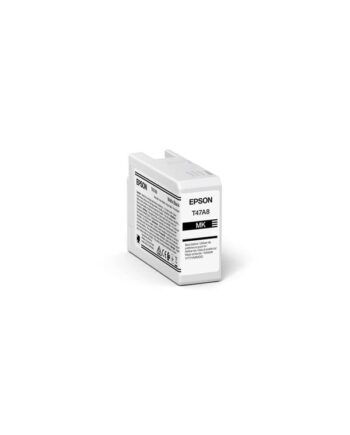 Epson C13t47a800   T47a8 Matte Black Ink Ultrachrome Pro 10 50ml Blækpatron Mat Sort