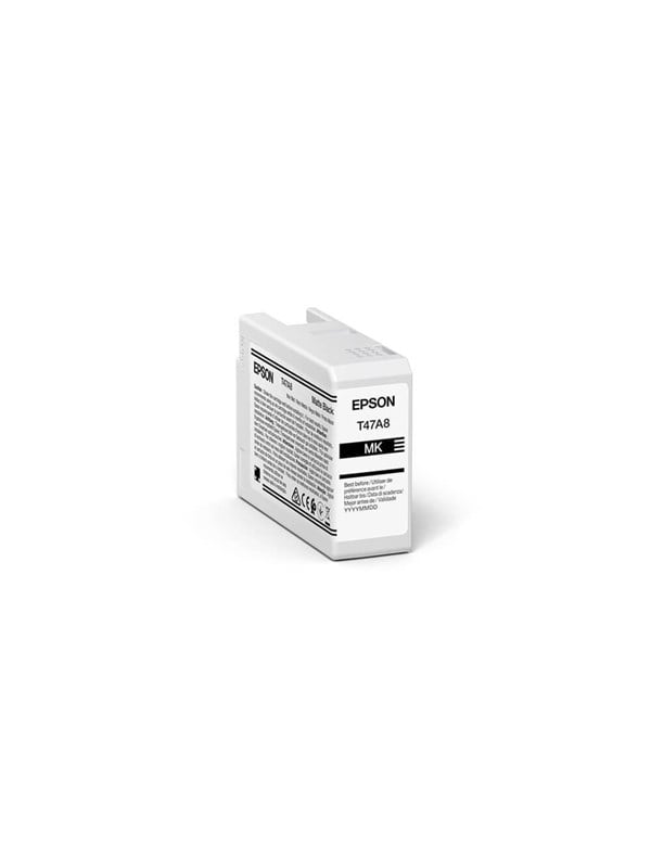 Epson C13t47a800 T47a8 Matte Black Ink Ultrachrome Pro 10 50ml Blækpatron Mat Sort