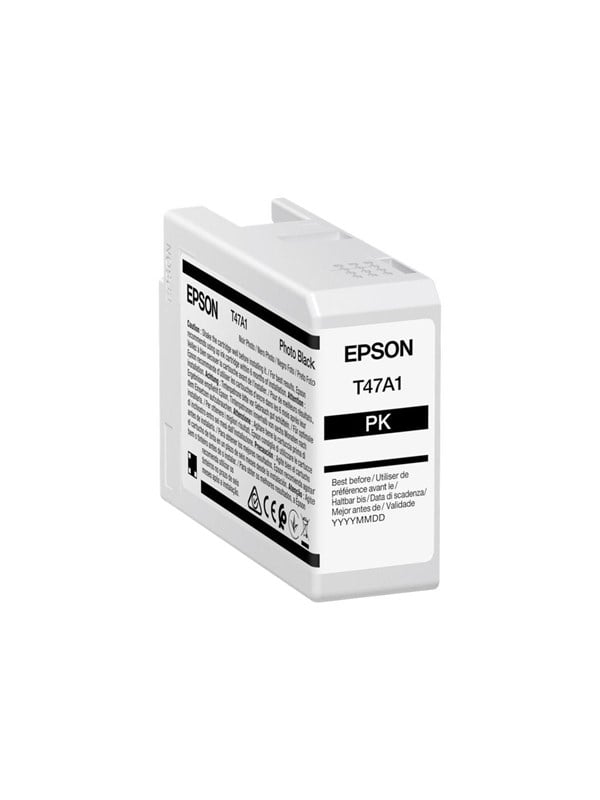 Epson C13t47a100 T47a1 Photo Black Ink Ultrachrome Pro 10 50ml Blækpatron Sort