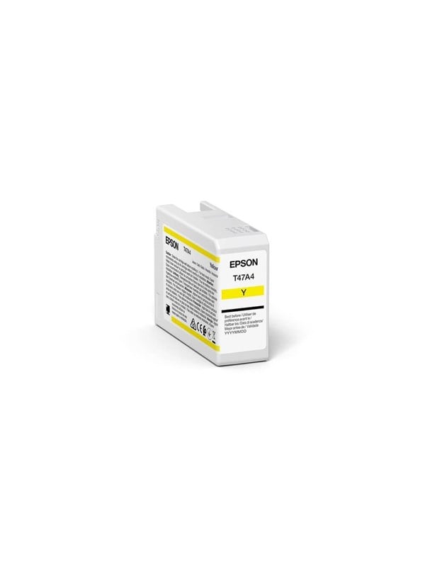 Epson C13t47a400 T47a4 Yellow Ink Ultrachrome Pro 10 50ml Blækpatron Gul