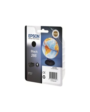 Epson 266   C13t2661 Black Ink Blækpatron Sort