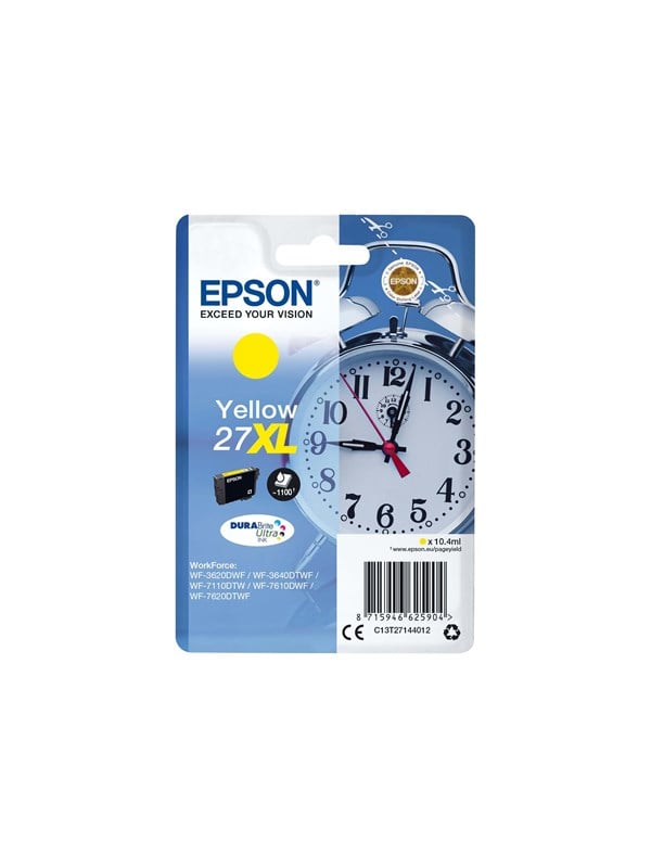 Epson 27 C13t2714 Blækpatron Gul