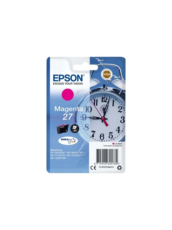 Epson 27 C13t2703 Blækpatron Magenta