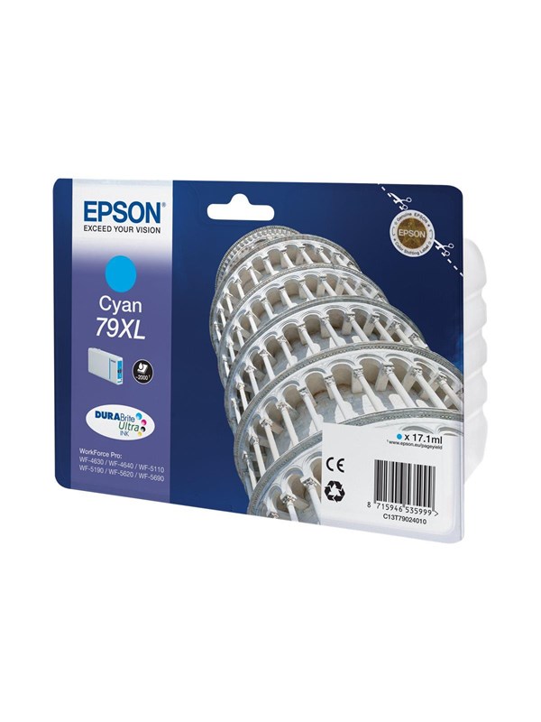 Epson 79 Cyan Ink T7902 Blækpatron Cyan