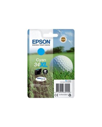 Epson 34    Cyan Original Blækpatron Blækpatron Cyan
