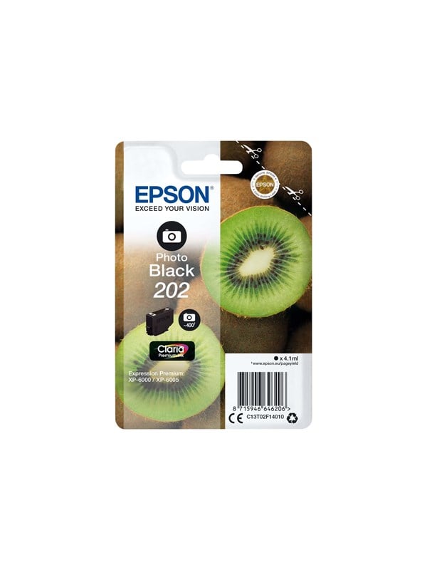 Epson 202 Foto-sort Original Blækpatron Blækpatron Foto Sort