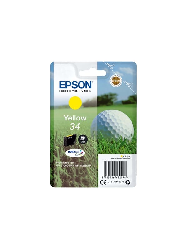 Epson 34 Gul Original Blækpatron Blækpatron Gul
