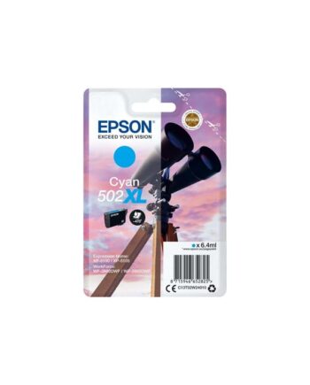 Epson 502  Høj Kapacitet Cyan Original Blækpatron Blækpatron Cyan