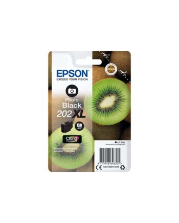 Epson 202  Høj Kapacitet Foto-sort Original Blækpatron Blækpatron Foto Sort