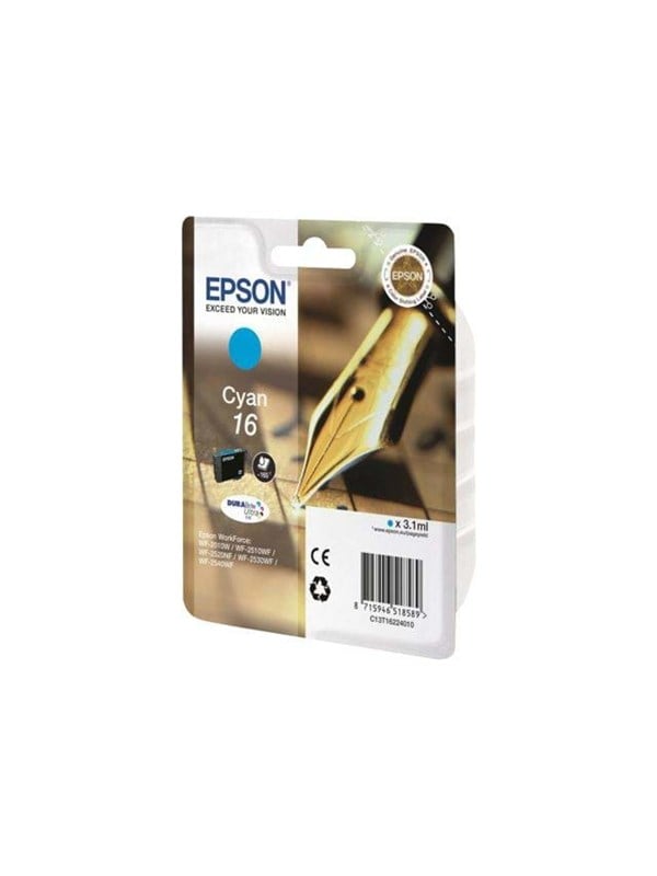 Epson 16 Ink Cartridge Blækpatron Cyan
