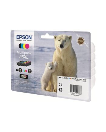 Epson 26  Ink Cartridge Multi Cmyk Blækpatron Cyan