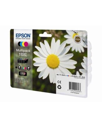 Epson 18  Ink Cartridge Multi Cmyk Blækpatron Cyan  Magenta  Gul  Foto Sort