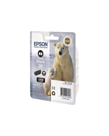 Epson 26 Ink Cartridge Photo Black Blækpatron Foto Sort