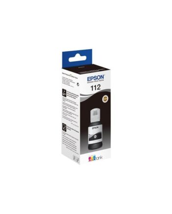 Epson Ink 112 Ecotank Pigment Black Bottle Blækrefill Sort