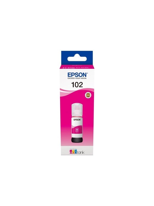 Epson 102 Magenta Original Blækbeholder Blækrefill Magenta