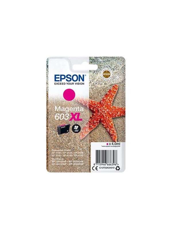 Epson 603 Magenta Original Ink Cartridge Blækpatron Magenta