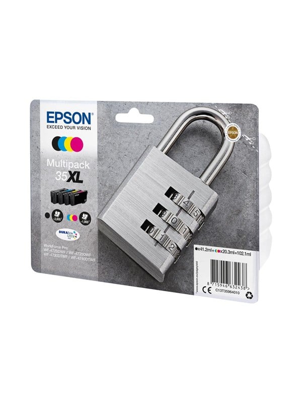 Epson 35 Multipack Black Yellow Cyan Magenta Ink Blækpatron Cyan