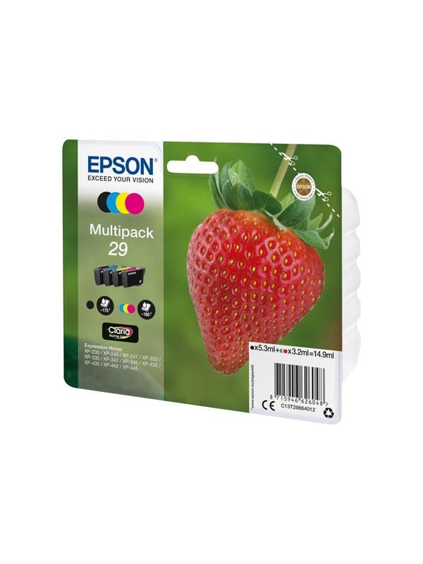 Epson 29 Multipack Black Yellow Cyan Magenta Ink Blækpatron