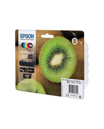Epson Multipack 202   Black Yellow Cyan Magenta Photo Black  Ink Blækpatron Cyan