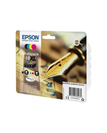 Epson 16  Multipack Blækpatron Sort  Cyan  Magenta  Gul