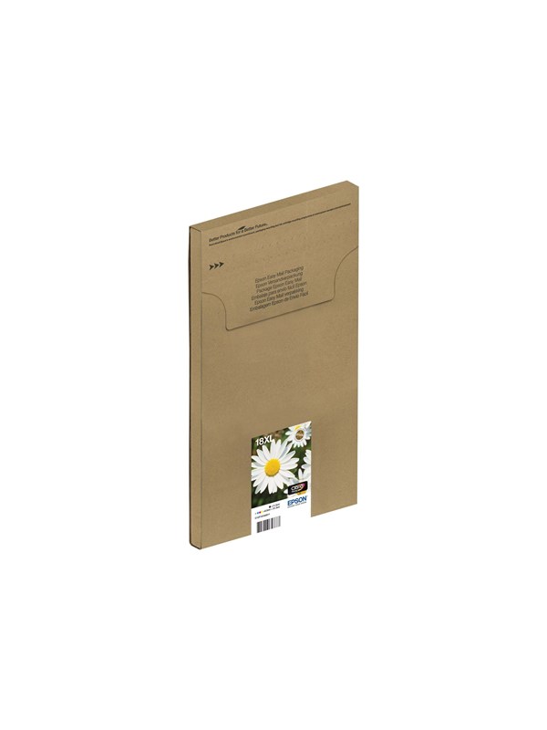 Epson 18 Multipack Easy Mail Packaging -pack Black Yellow Cyan Magenta Original Ink Cartridge Blækpatron Cyan