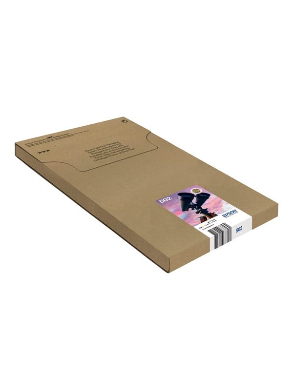 Epson 502 Multipack Easy Mail Packaging -pack Black Yellow Cyan Magenta Original Ink Cartridge Blækpatron Cyan