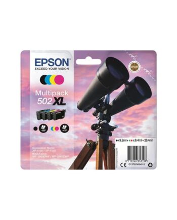 Epson 502  Multipack   Pakker   Sort Gul Cyan Magenta Original Blækpatron Blækpatron Cyan