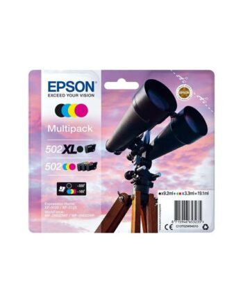 Epson 502 502  Multipack   Pakker Sort Gul Cyan Magenta Original Blækpatron Blækpatron Cyan