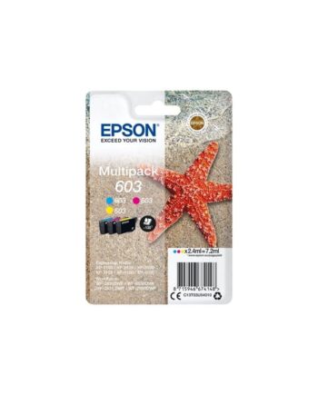 Epson 603 Multipack  -pack Yellow Cyan Magenta Original Ink Cartridge Blækpatron Cyan