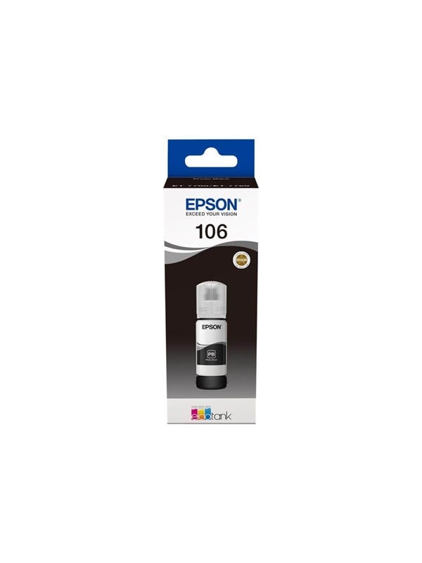 Epson 106 Original Black Ink Blækrefill Foto Sort