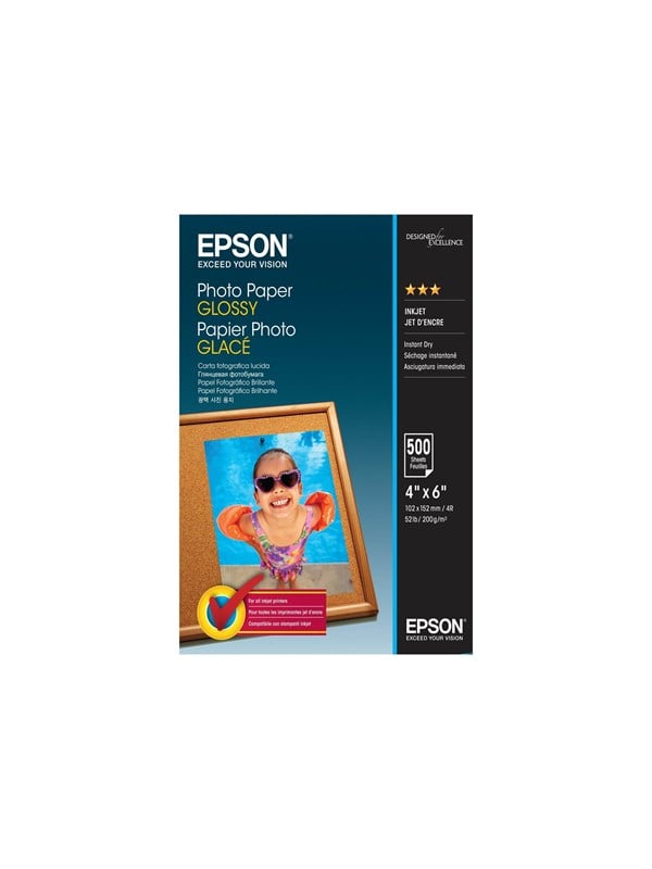 Epson Photo Paper Glossy 10x15cm 500 Sheets