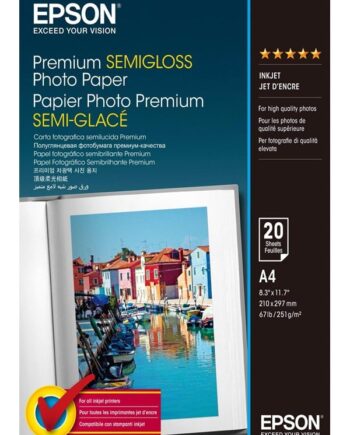 Epson Premium Semigloss Photo Paper  20 Sheets