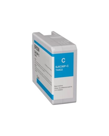 Epson Sjic36p    Cyan Original Ink Cartridge Blækpatron Cyan