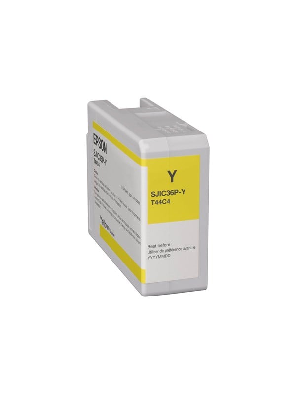 Epson Sjic36p Yellow Original Ink Cartridge Blækpatron Gul