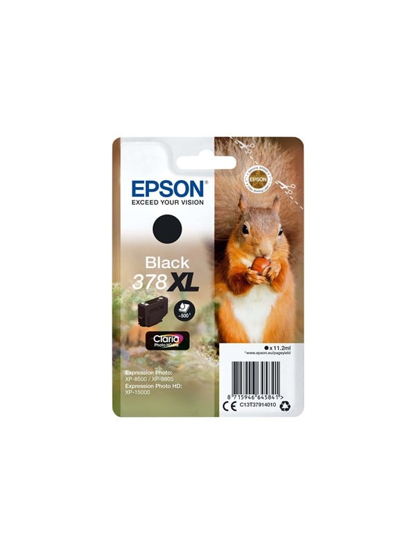 Epson 378 Sort Original Blækpatron Blækpatron Sort