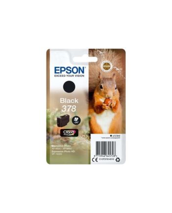 Epson 378 Sort Original Blækpatron Blækpatron Sort