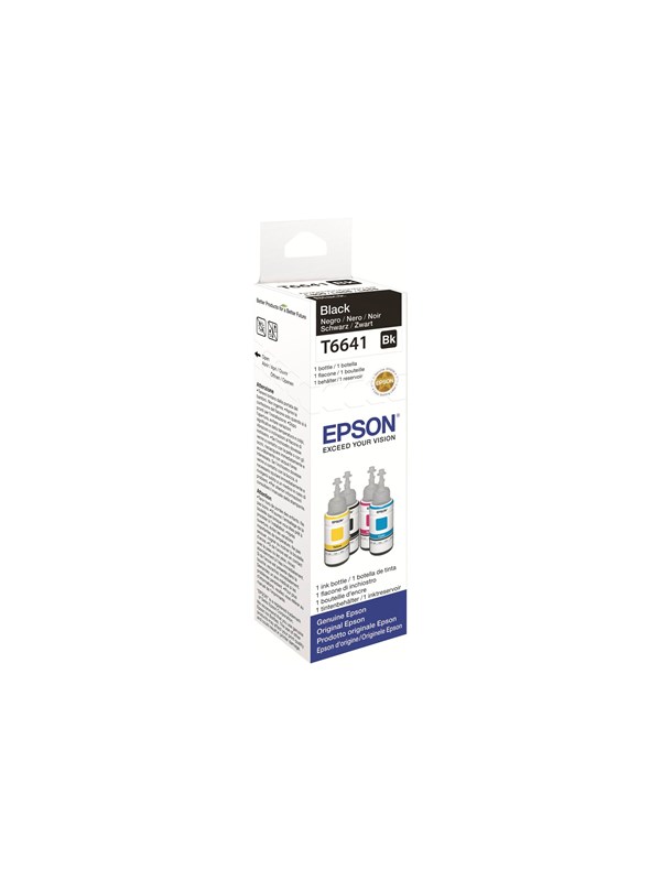 Epson T6641 Black Ink Tank T6641 Blækrefill Sort