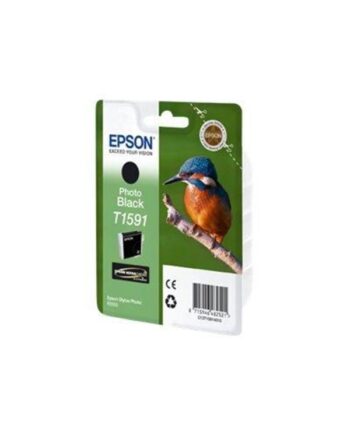 Epson T1591 Ink Cartridge Black Blækpatron Foto Sort