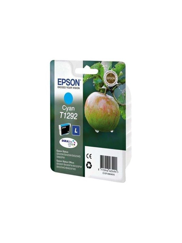 Epson T1292 Ink Cartridge Blækpatron Cyan
