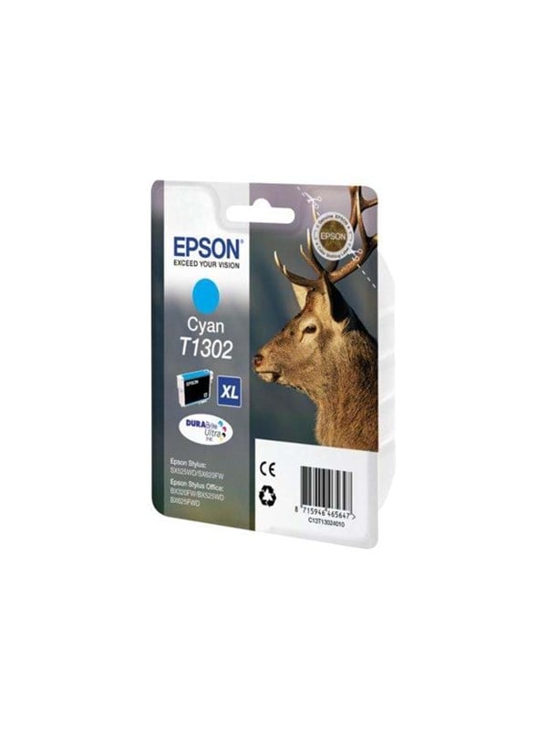 Epson T1302 Ink Cartridge Blækpatron Cyan