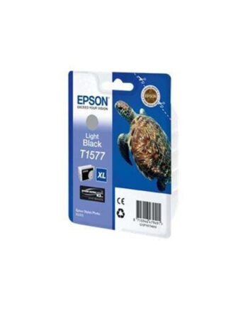 Epson T1577 Ink Cartridge Light Black Blækpatron Lys Sort