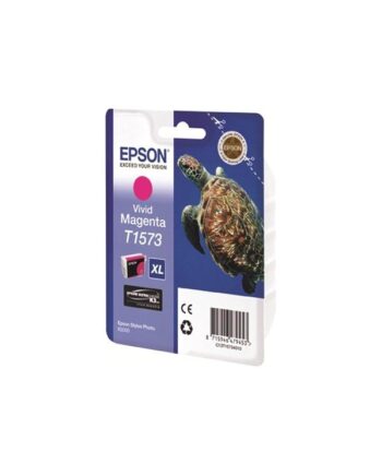 Epson T1573 Ink Cartridge Magenta Blækpatron Levende Rød